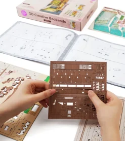 Kit DIY maison miniature en serre-livre - Sakura Densya