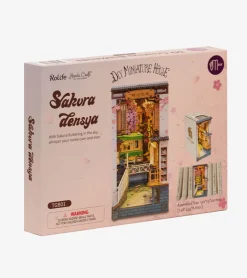 Kit DIY maison miniature en serre-livre - Sakura Densya