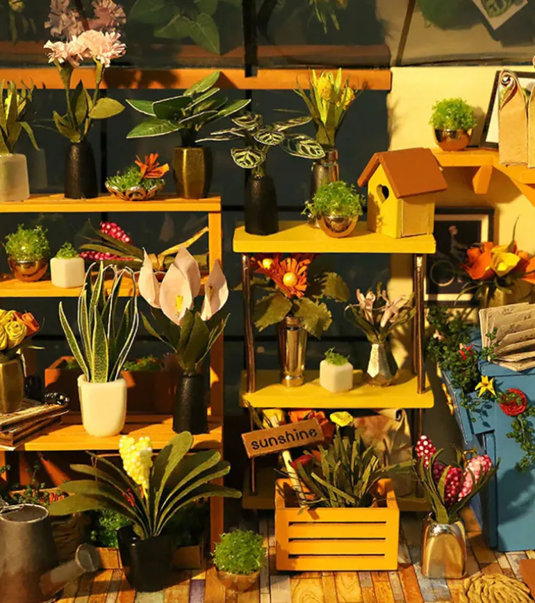 Kit DIY maison miniature - Cathy's flower house