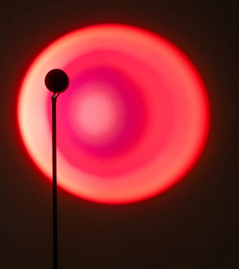 Lampadaire coucher de soleil