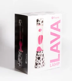 Lampe à lave aux motifs tâches de vache