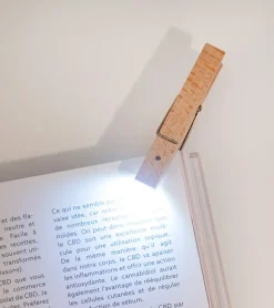 Lampe de lecture pince à linge