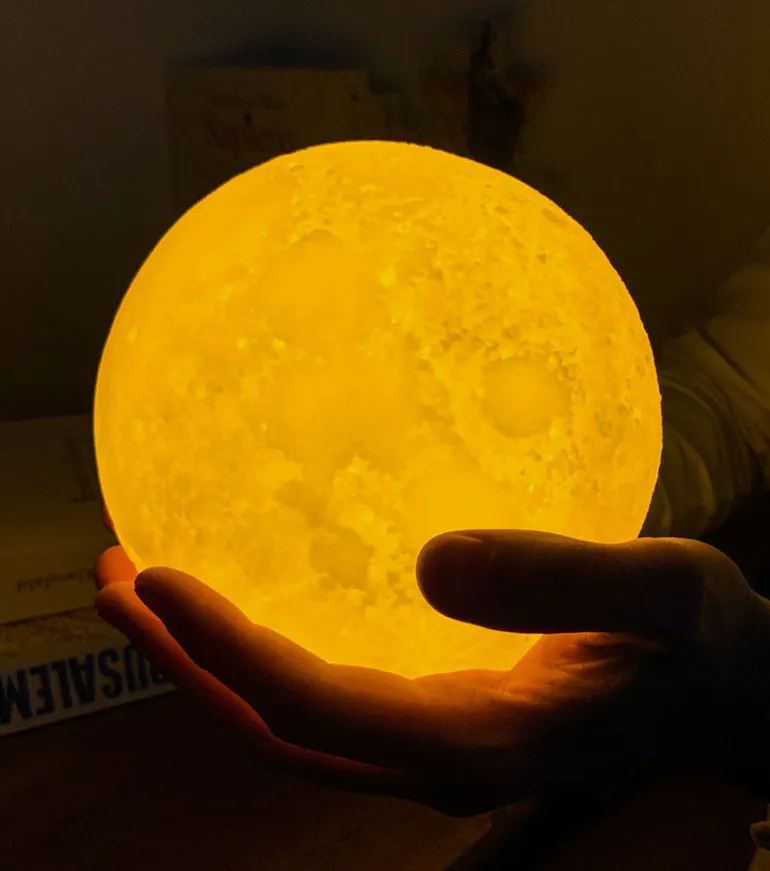 Lampe lune lumineuse