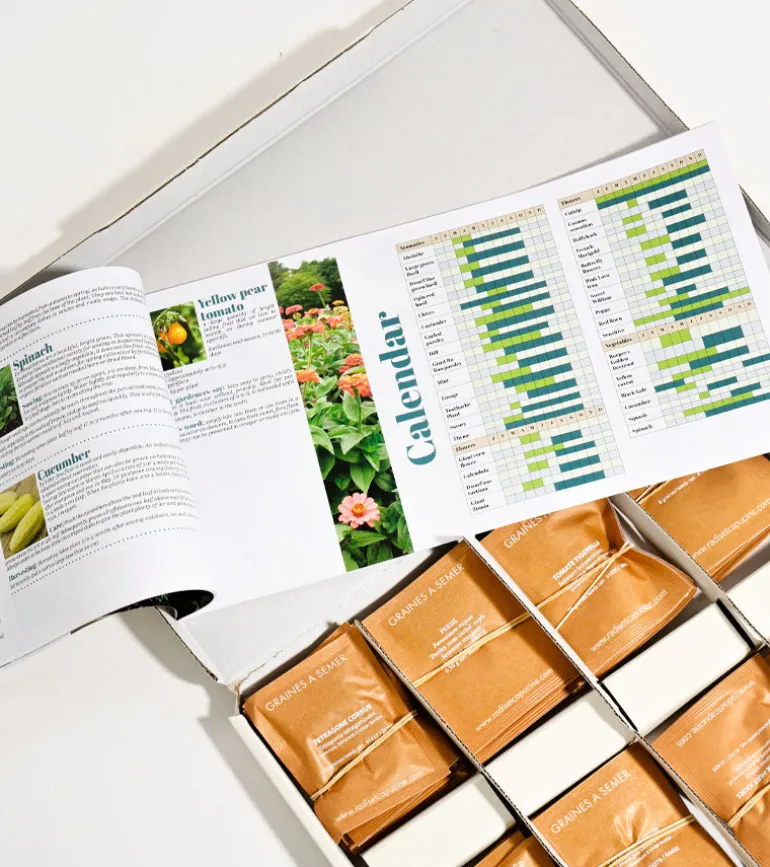 Le coffret de 52 sachets de graines