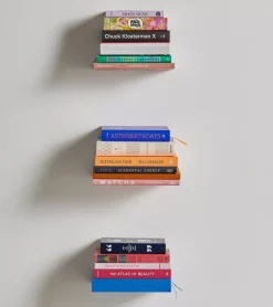 Lot de 3 etageres en métal invisibles