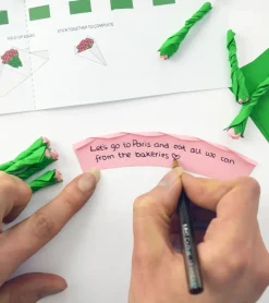 Mini bouquet de fleurs en papier à personnaliser