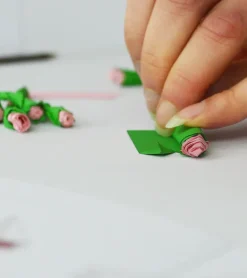 Mini bouquet de fleurs en papier à personnaliser