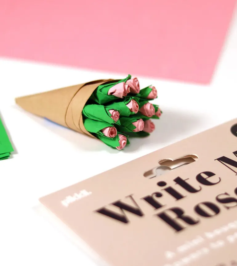 Mini bouquet de fleurs en papier à personnaliser