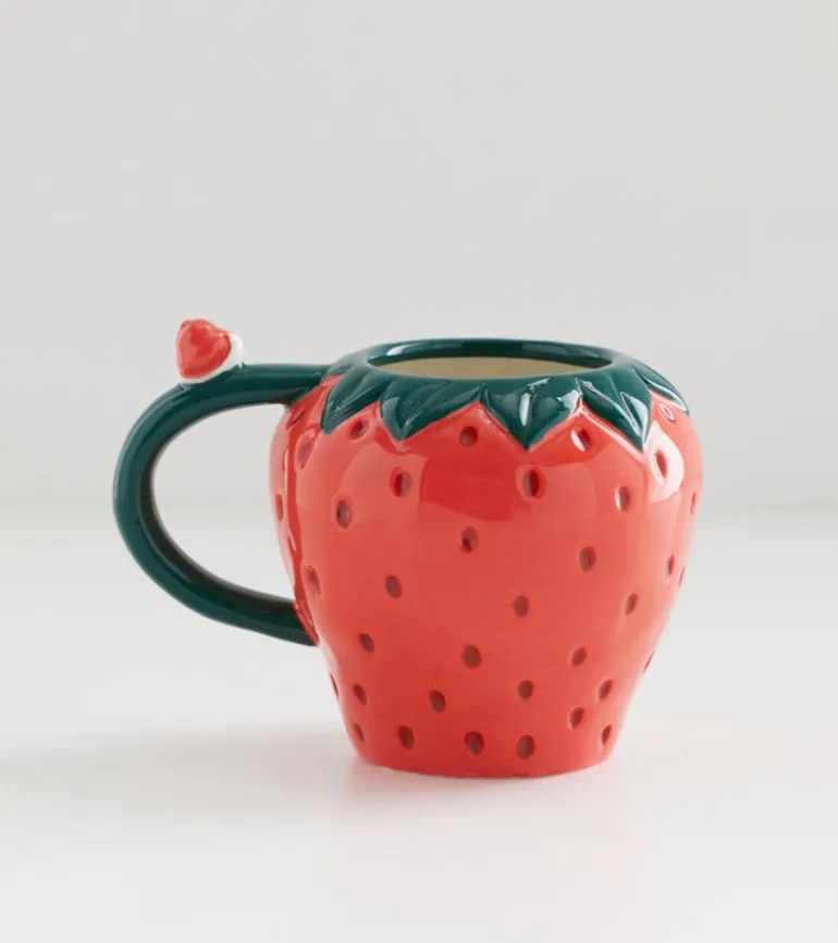 Mug fraise en céramique