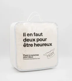 Plaid à manches pour deux personnes