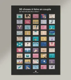 Poster 50 choses à faire en couple