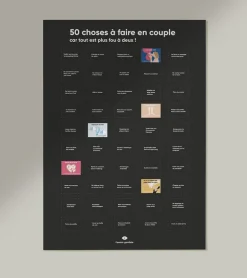 Poster 50 choses à faire en couple