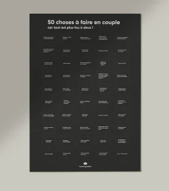 Poster 50 choses à faire en couple