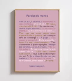 Poster - Paroles de mamie