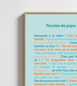 Poster - Paroles de papa