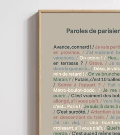 Poster - Paroles de Parisien