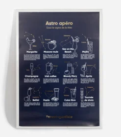 Poster astro apéro - 1 cocktail = 1 signe