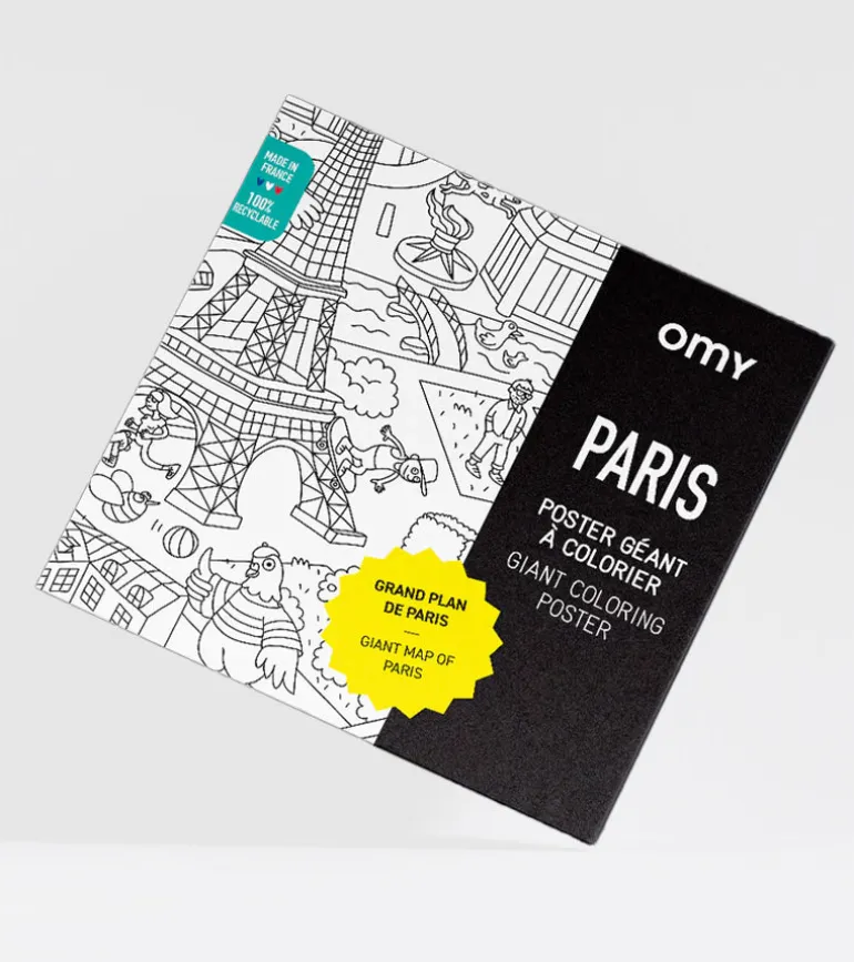 Poster géant à colorier - Paris