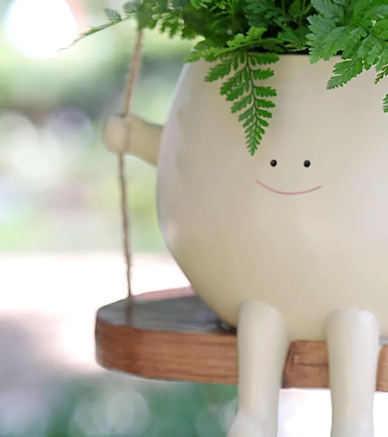 Pot à plante balançoire