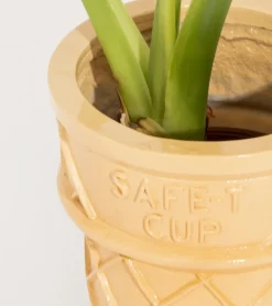 Pot de fleurs cornet de glace