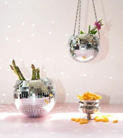 Pot de plantes disco boule à facettes