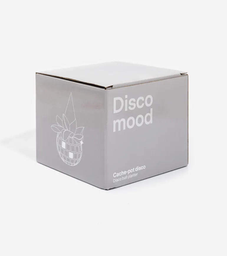 Pot de plantes disco boule à facettes