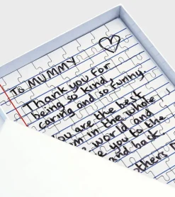 Puzzle personnalisé avec petite lettre