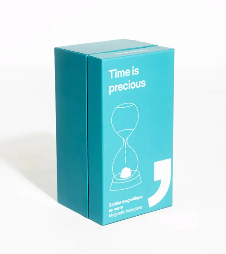 Sablier magnétique coloré