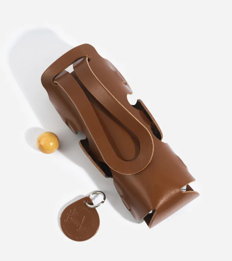 Sacoche de pétanque en cuir