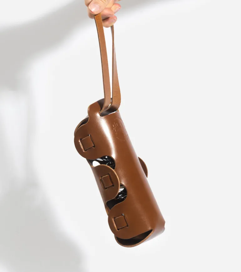 Sacoche de pétanque en cuir