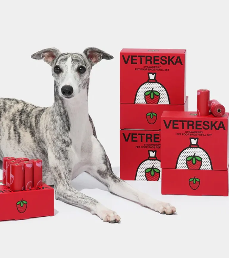 Sacs à crottes à la fraise