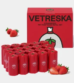 Sacs à crottes à la fraise