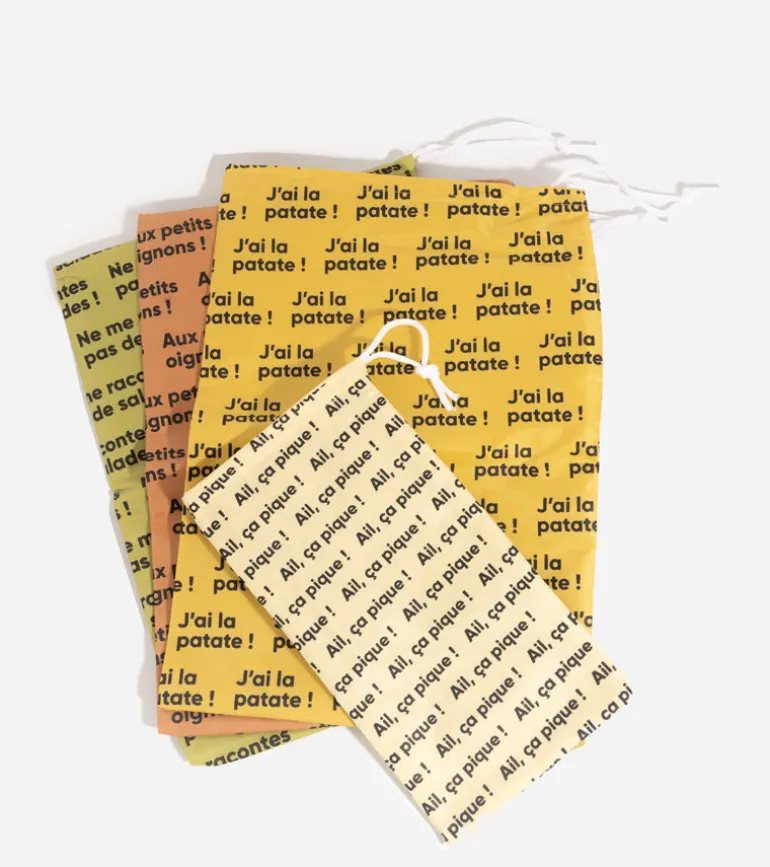 Sacs fraîcheurs réutilisables pour fruits et légumes