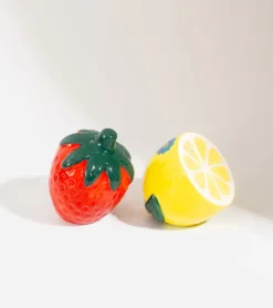 Salière et poivrière citron et fraise