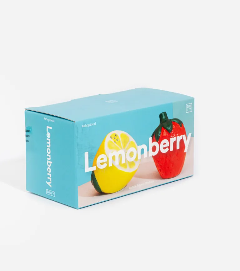 Salière et poivrière citron et fraise