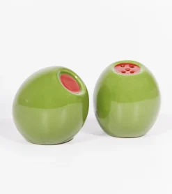 Salière et poivrière olive