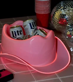 Seau à glace Chapeau de cowboy lumineux