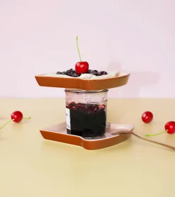 Set de deux assiettes toast