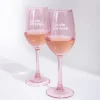 Set de deux verres - La vie en rosé
