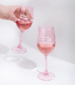 Set de deux verres - La vie en rosé