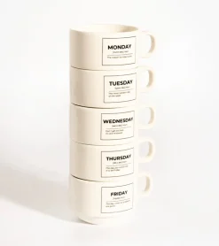Set de tasses - Jours de la semaine