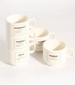Set de tasses - Jours de la semaine