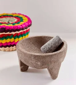 Set mortier, pilon et panier pour tortilla