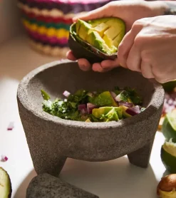 Set mortier, pilon et panier pour tortilla