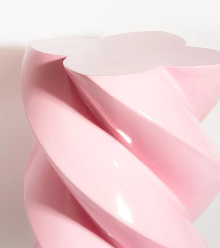 Table d'appoint marshmallow Rose bonbon