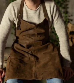 Tablier BBQ en cuir