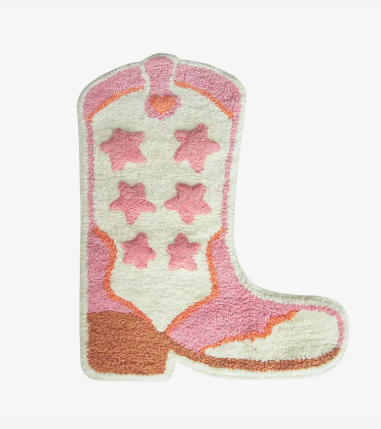 Tapis western botte de cowboy