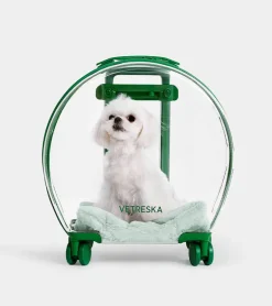Valise Bubble pour animaux - Vert