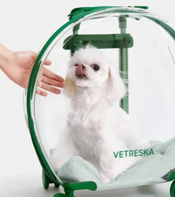 Valise Bubble pour animaux - Vert