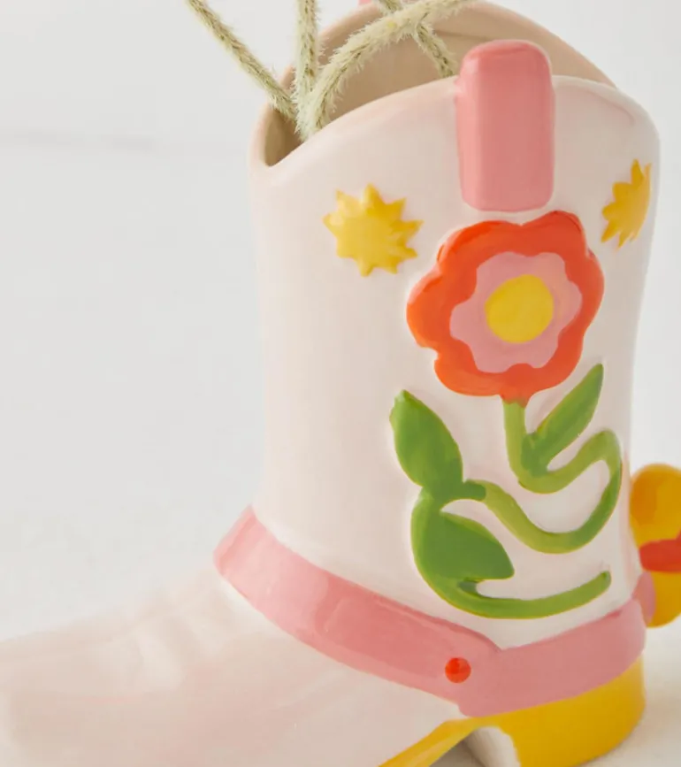 Vase botte de cowboy